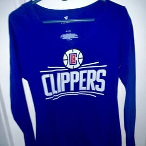 Fanatics Royal Blue Clippers V-Neck Tee